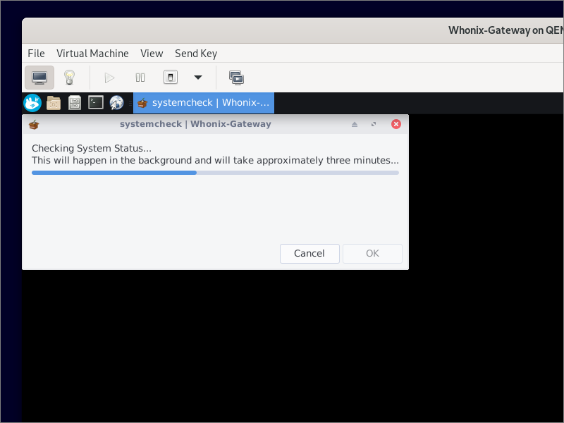 Whonix system check